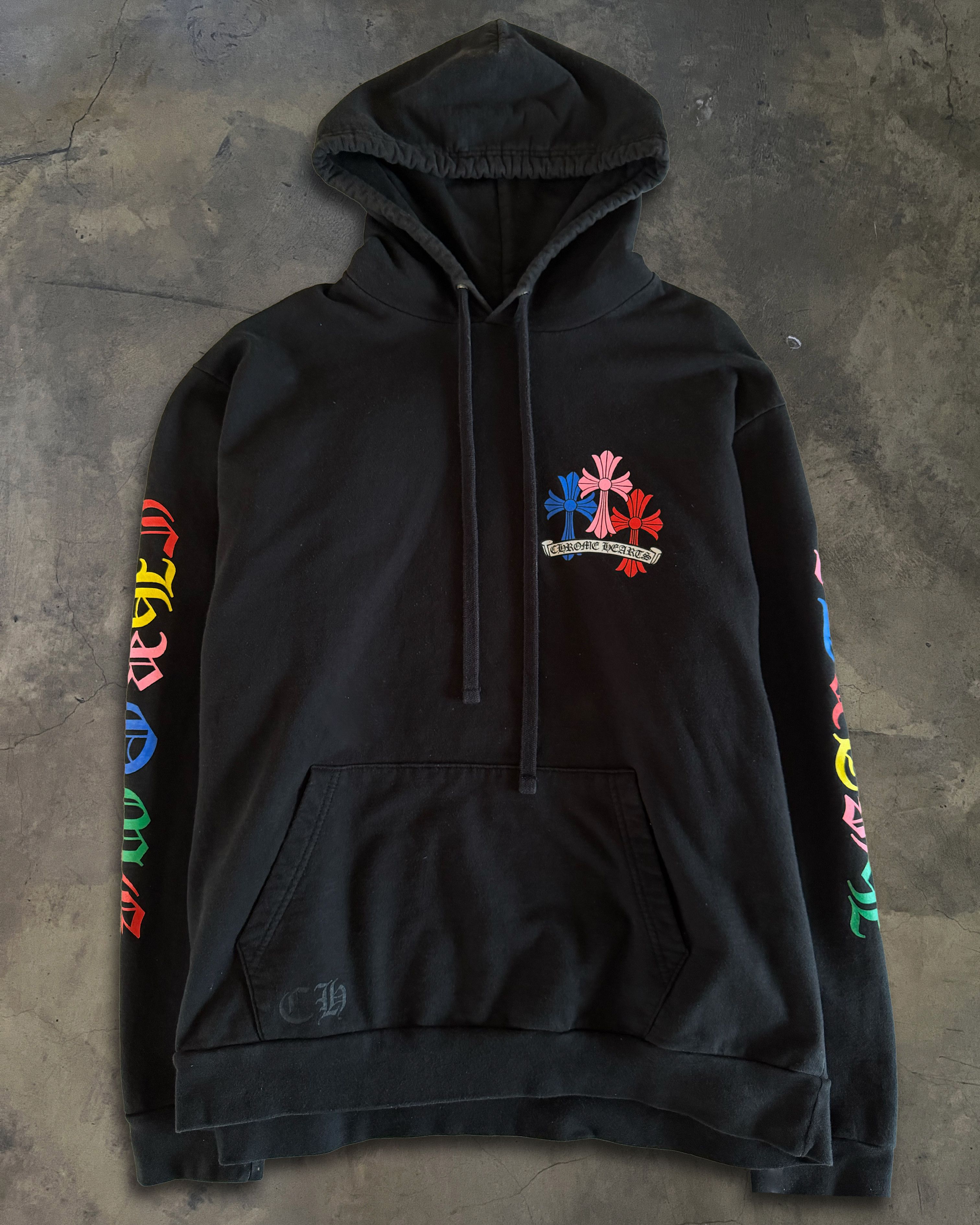 Chrome Hearts CHROME HEARTS MULTI COLOUR CROSS CEMETERY HOODIE Size US L / EU 52-54 / 3 - 1 Thumbnail