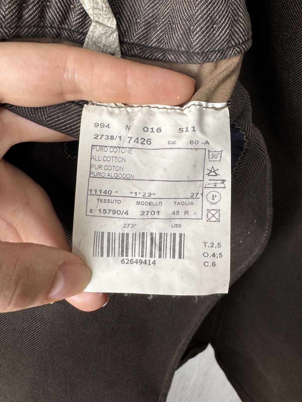 Boggi Boggi Milano Brown cotton unlined 3 button blazer size 48R Size 38R - 13 Thumbnail