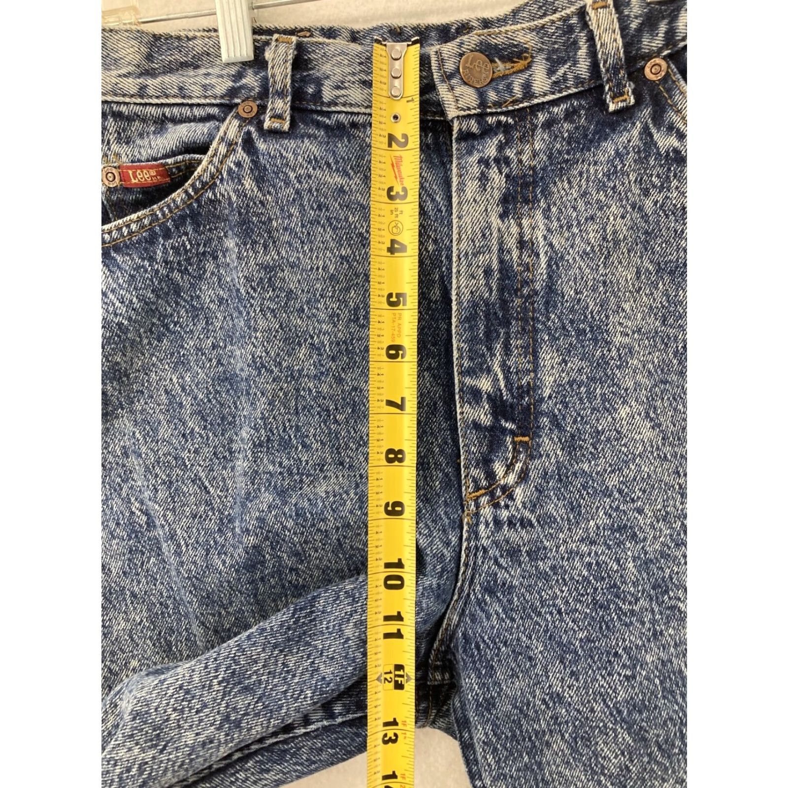 Lee VTG Lee Mom Jeans Size 11 M High Rise Tapered Stonewashed Bleached 28X31 90s USA - Jeans - Women - 80s Theme Size 32" / US 10 / IT 46 - 5 Thumbnail