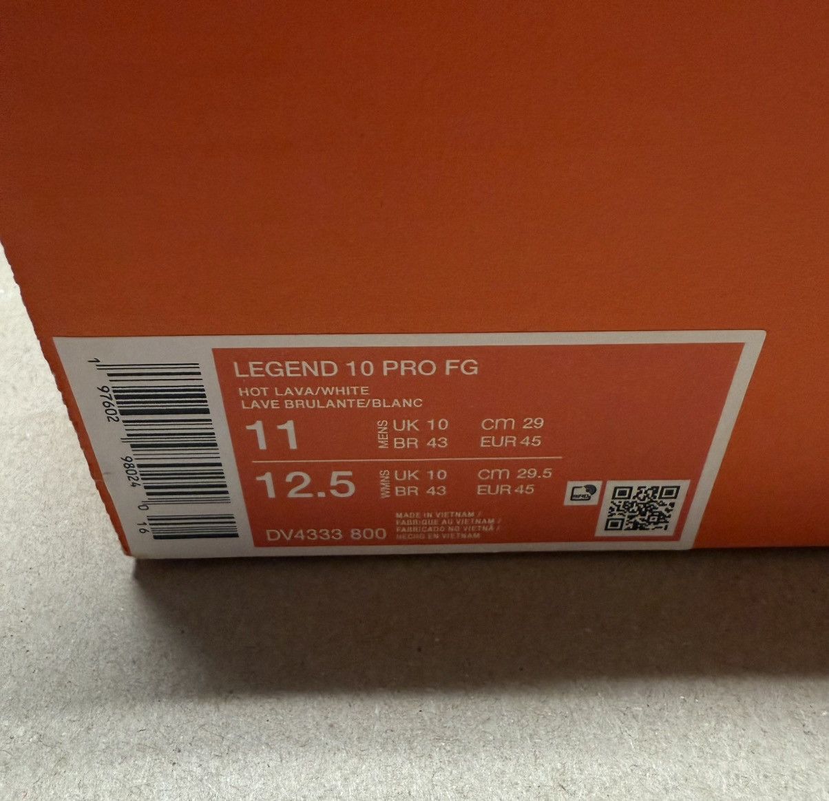 Nike Nike Tiempo Legend 10 Pro FG men’s size 11 soccer cleats NEW Size US 11 / EU 44 - 6 Thumbnail