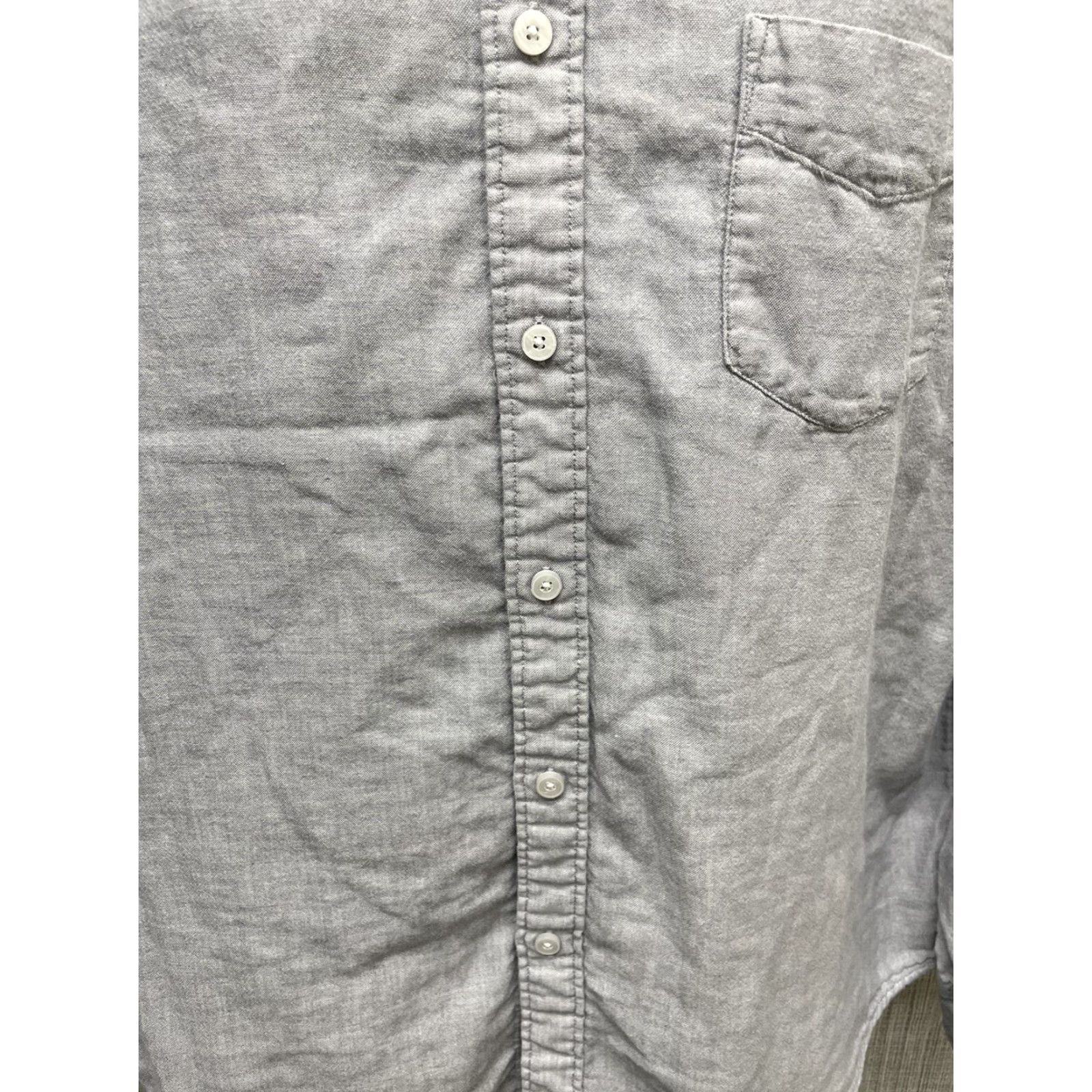 UNTUCKit UNTUCKit Shirt Long Sleeve Button-Down Men XL Gray 100% Cotton Size US XL / EU 56 / 4 - 3 Thumbnail