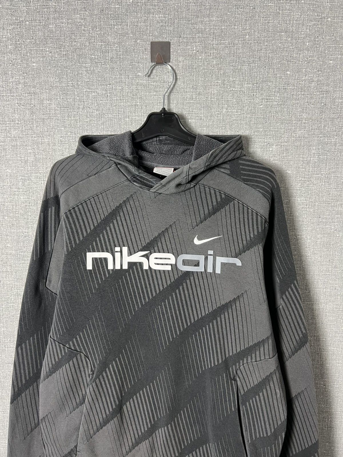 Nike 00s Vintage Nike Air Shadow All Over Printed Big Logo Hoodie Size US M / EU 48-50 / 2 - 2 Thumbnail
