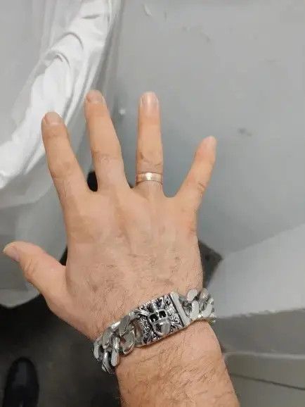 Other Skull. Cuban Link Chain Bracelet Size ONE SIZE - 2 Thumbnail