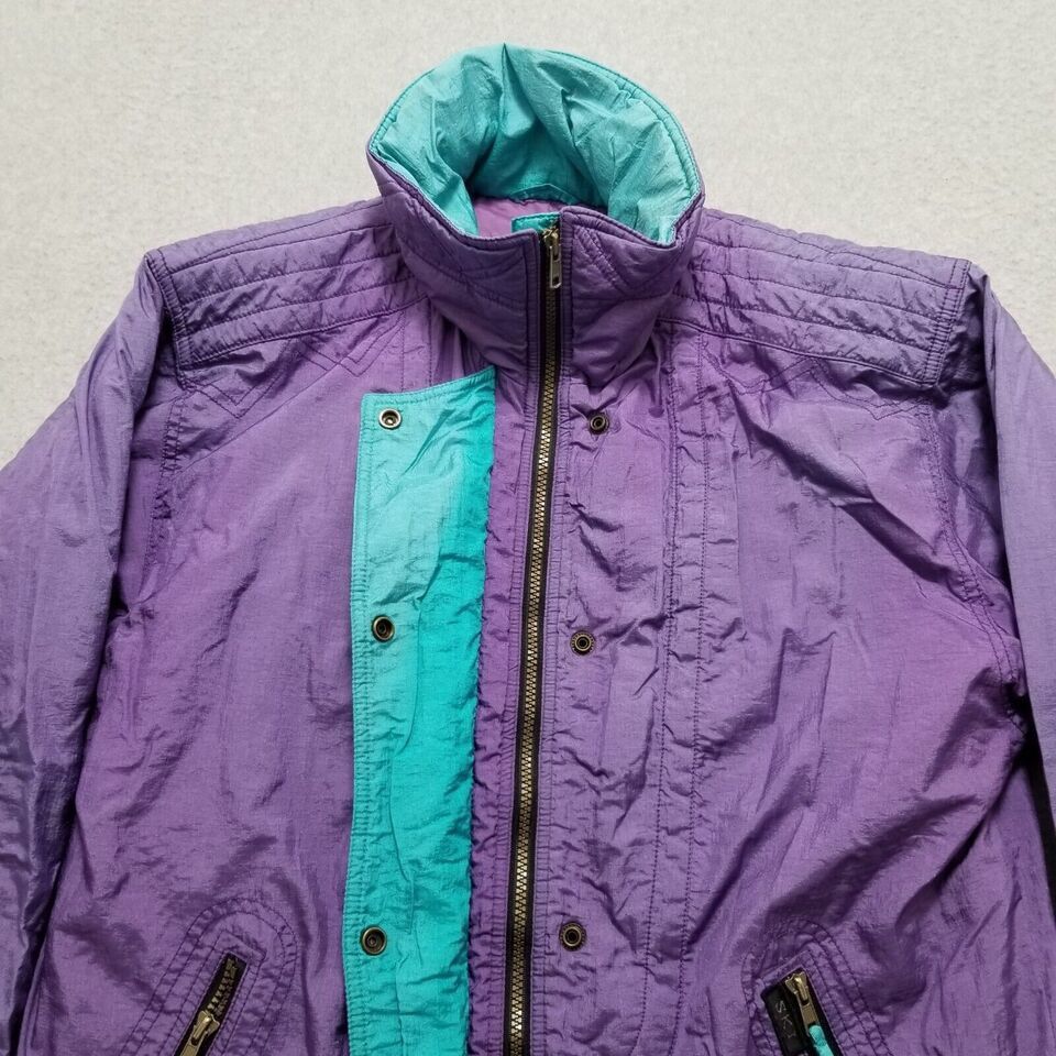 Other VINTAGE Ski Jacket Womens Medium Full Zip Pockets Outdoor Size M / US 6-8 / IT 42-44 - 7 Thumbnail