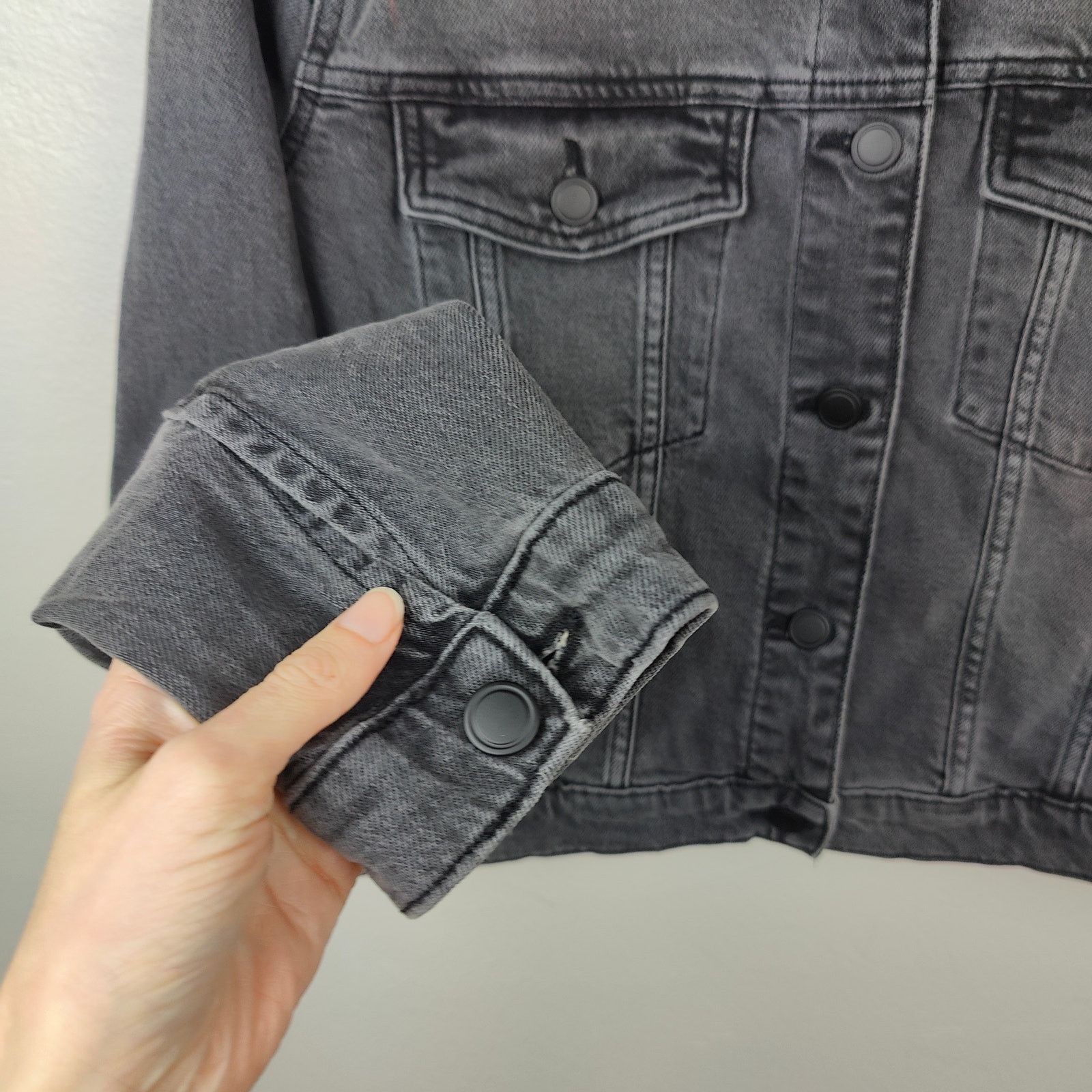 Good American Good American Committed To Fit Denim Jacket Womens Large Size L / US 10 / IT 46 - 4 Thumbnail