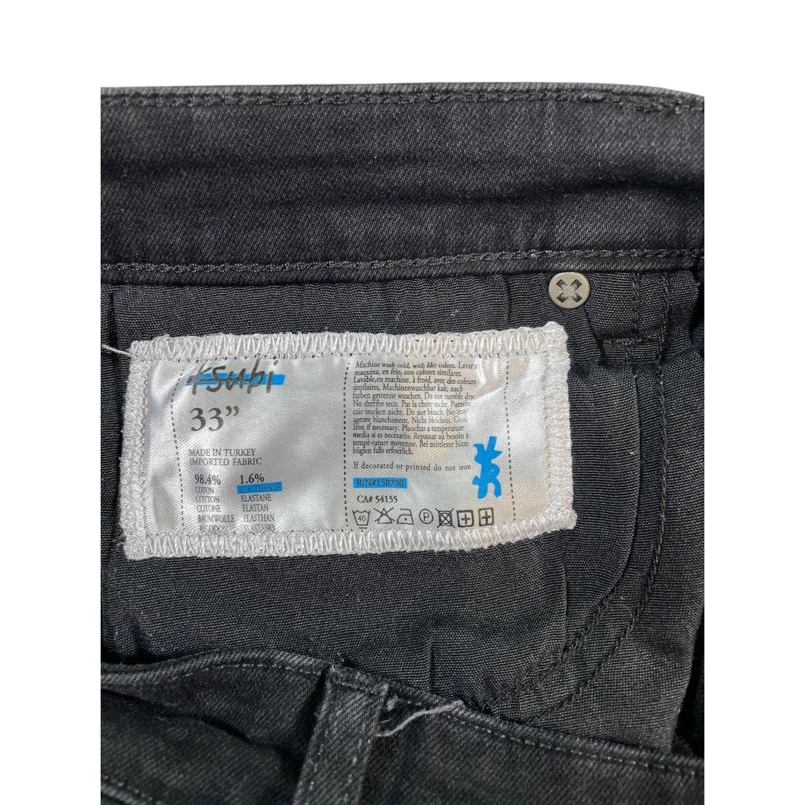 Ksubi Ksubi Yellow Plain Black Jeans Size US 33 - 5 Thumbnail