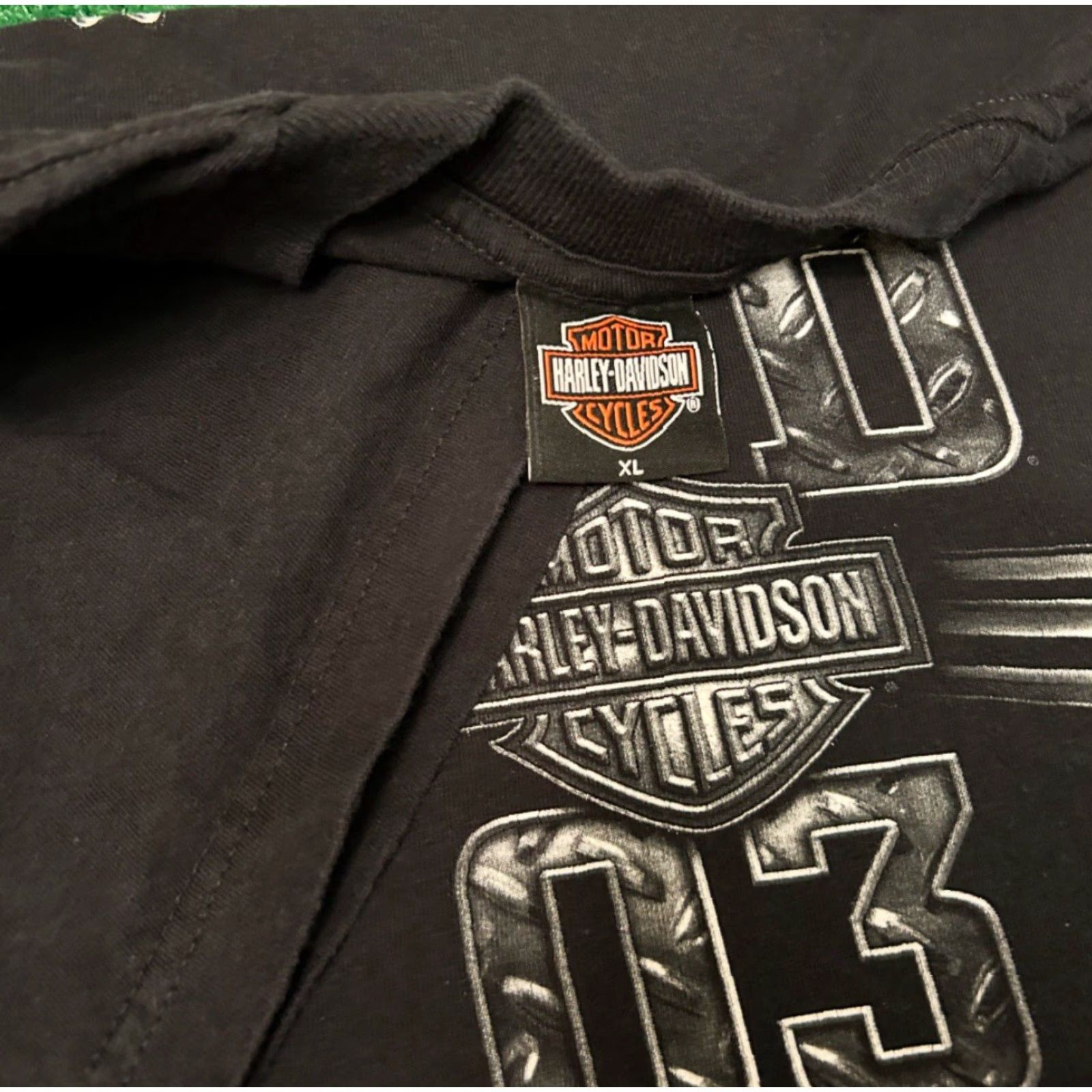 Harley Davidson VINTAGE Harley-Davidson T-Shirt Men XL Black 2003 Eagle Y2K 90s Biker Grunge Hip Hop Motorcycle Punk Orlando Florida Size US XL / EU 56 / 4 - 3 Thumbnail