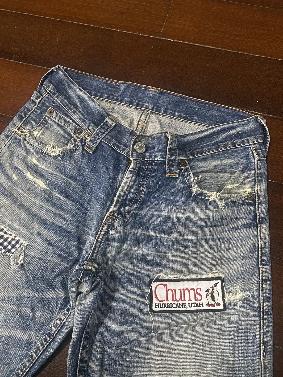 Levi's Fire Levi's 503 Distressed Jeans Faded Pants Denim Size US 32 / EU 48 - 7 Thumbnail