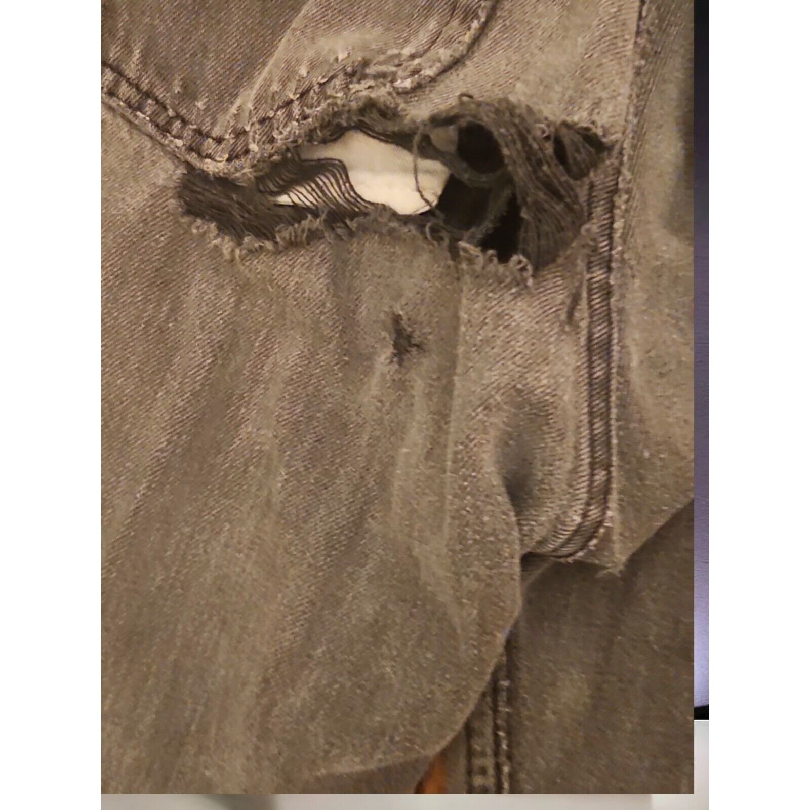 Levi's Levis 501 80S Vtg Distressed Jeans Button Fly Mens 32x32 Bla Size US 32 / EU 48 - 7 Thumbnail