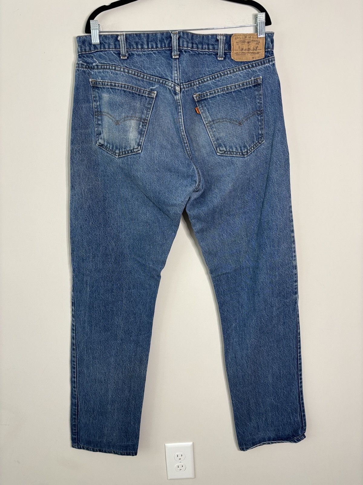 Levi's Vtg 80s Levis 517 Orange Tab Jeans 20517-0217 USA MADE 36x33 Size US 36 / EU 52 - 3 Thumbnail