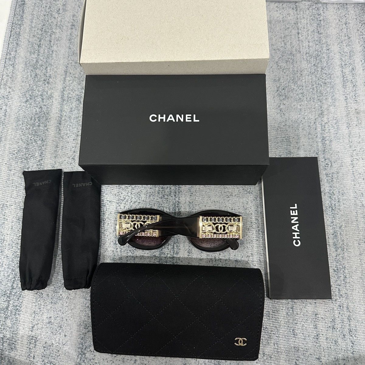 Chanel CHANEL 0CH5536Q 17168H SUNGLASSES Size ONE SIZE - 3 Thumbnail