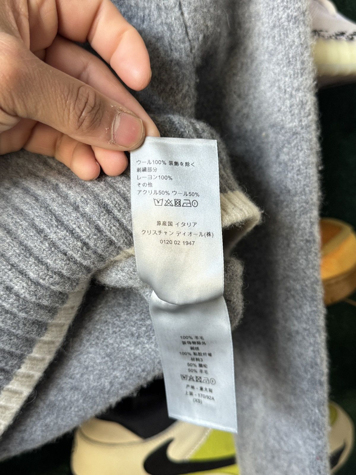 Dior Christian Dior Men's Atelier wool sweater Grey Size US XS / EU 42 / 0 - 8 Thumbnail