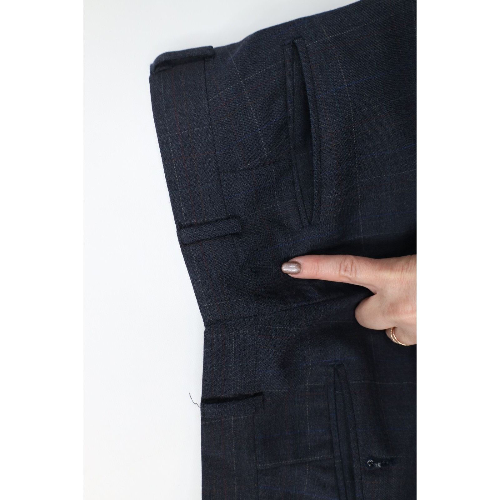 Vintage Vintage 70s Streetwear 2 Piece Wool Suit Wedding Plaid Size 40L - 21 Thumbnail
