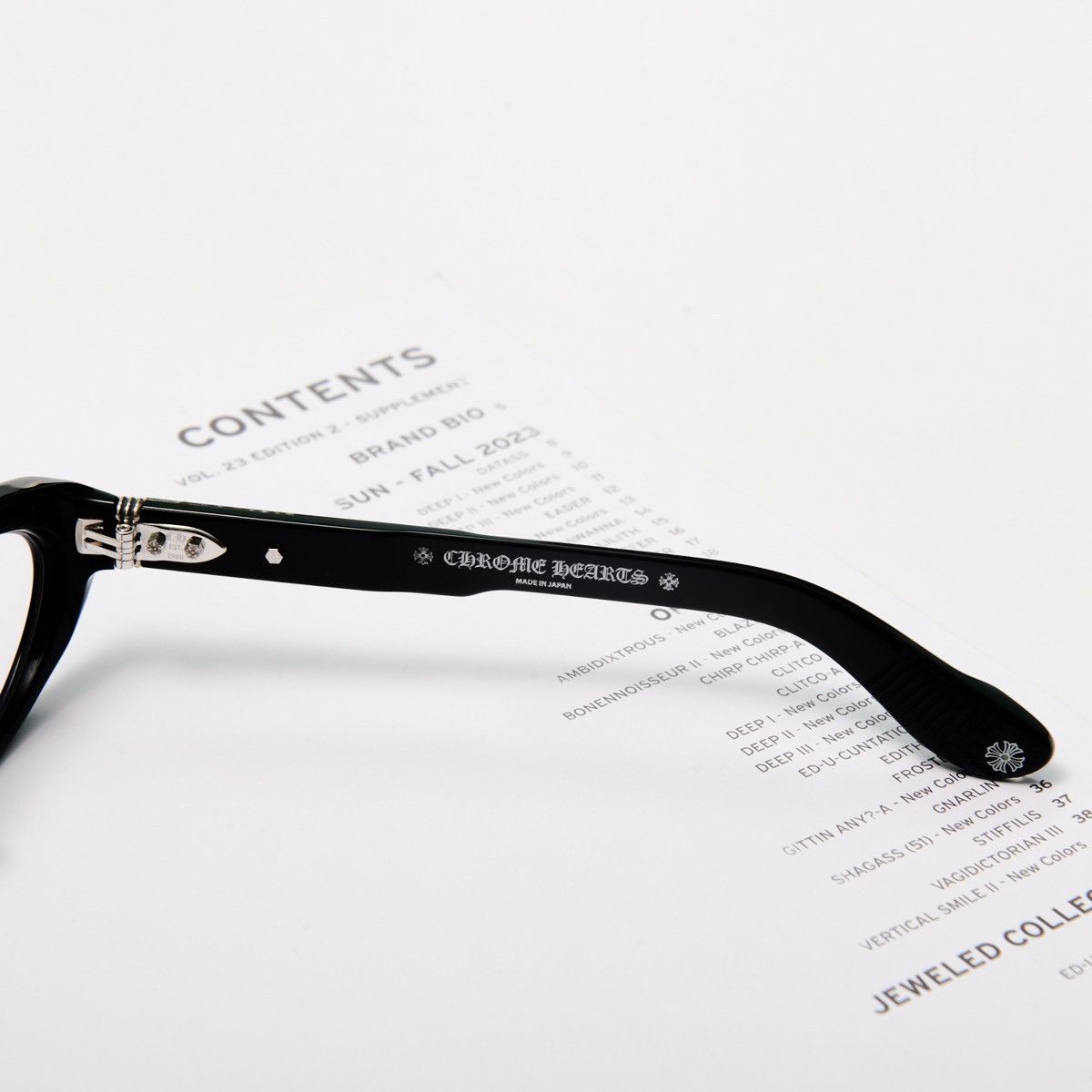 Chrome Hearts CHROME HEARTS BLASTER BLACK GLASSES Size ONE SIZE - 4 Thumbnail