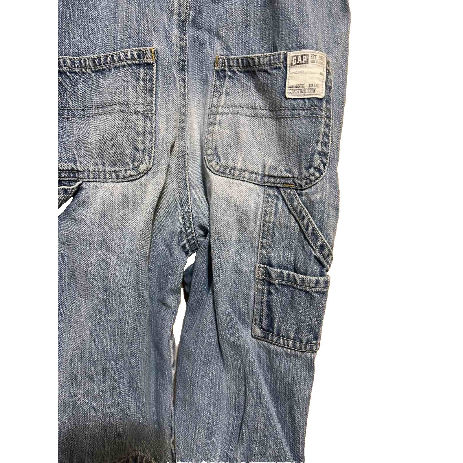 Gap GAP children's blue denim romper Overall A001807 Size 26 - 5 Thumbnail
