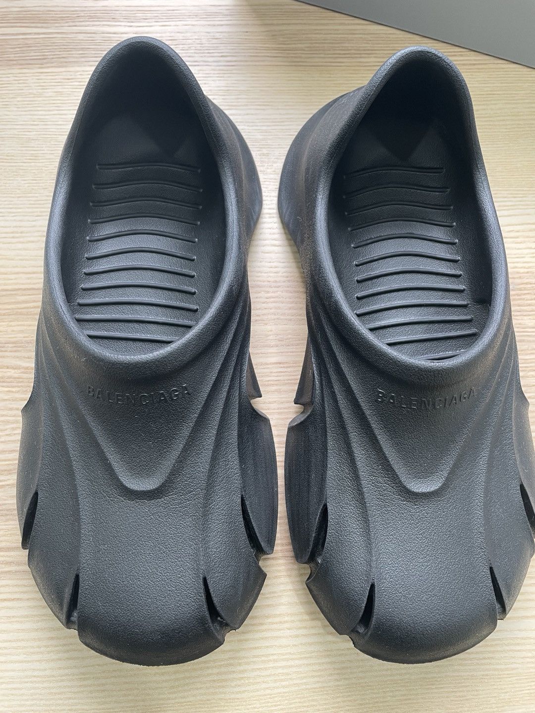 23SS BALENCIAGA Mold Closed クロッグ サンダル 39 Balenciaga Black Mold Closed Sandals Balenciaga