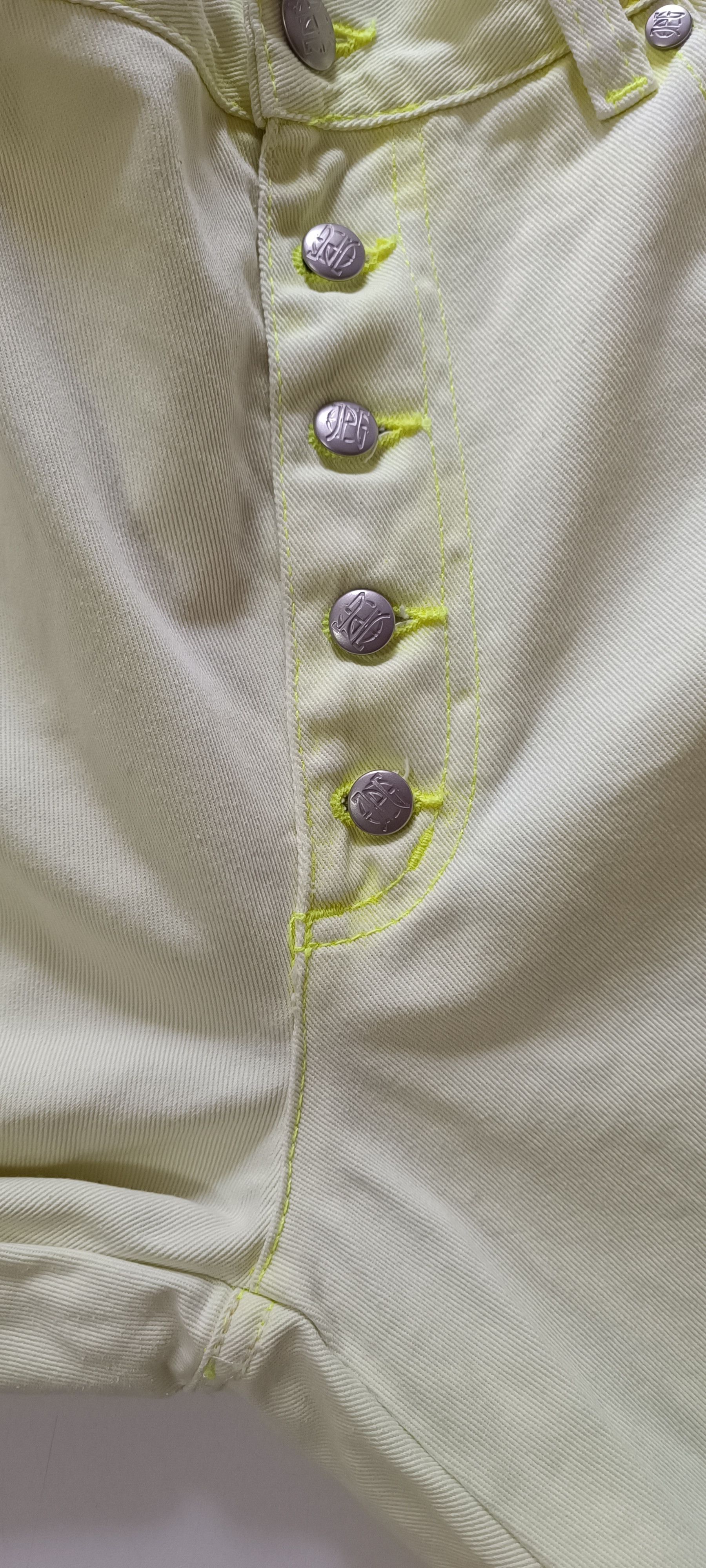 Jean Paul Gaultier Vintage - JPG Jeans Uomo - Fluor yellow pants Size US 30 / EU 46 - 13 Thumbnail