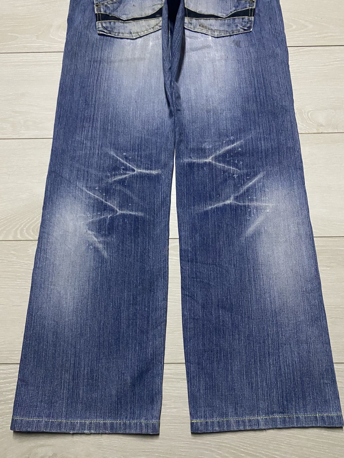 Authentic Pigment Vintage Authentic Urban Craft 12Ons Denim Cross Emroidered Size US 33 - 6 Thumbnail