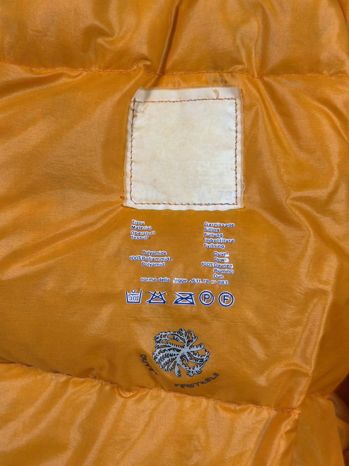 Moncler Vintage Moncler Down Jacket Orange Hooded Made in Italy 1981 Size US XL / EU 56 / 4 - 10 Thumbnail