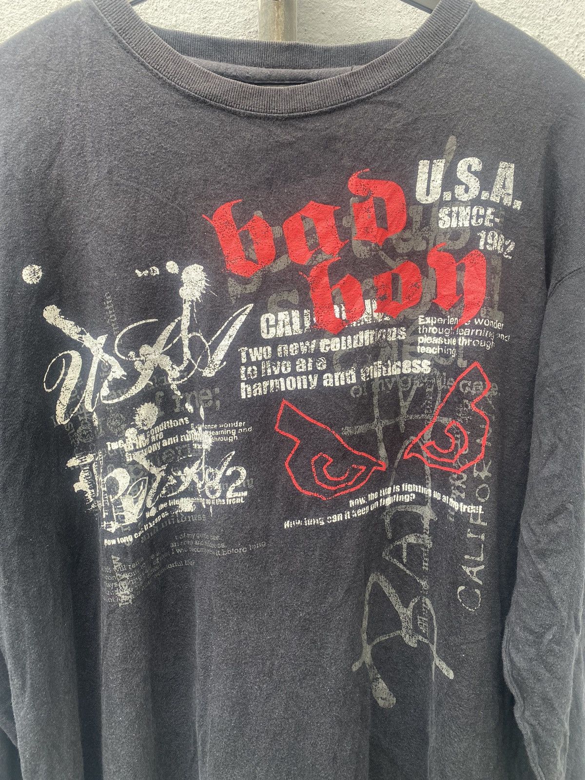14th Addiction × Affliction × JNCO Vintage y2k Bad Boy Tribal Poem Tshirt Size US L / EU 52-54 / 3 - 3 Thumbnail