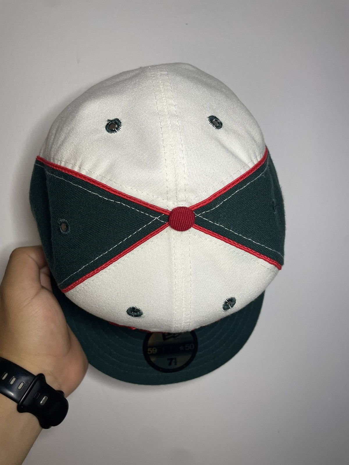 New Era Sz. 7 3/8 Vintage NBA Milwaukee Bucks Fitted Bob Lanier Size ONE SIZE - 4 Thumbnail
