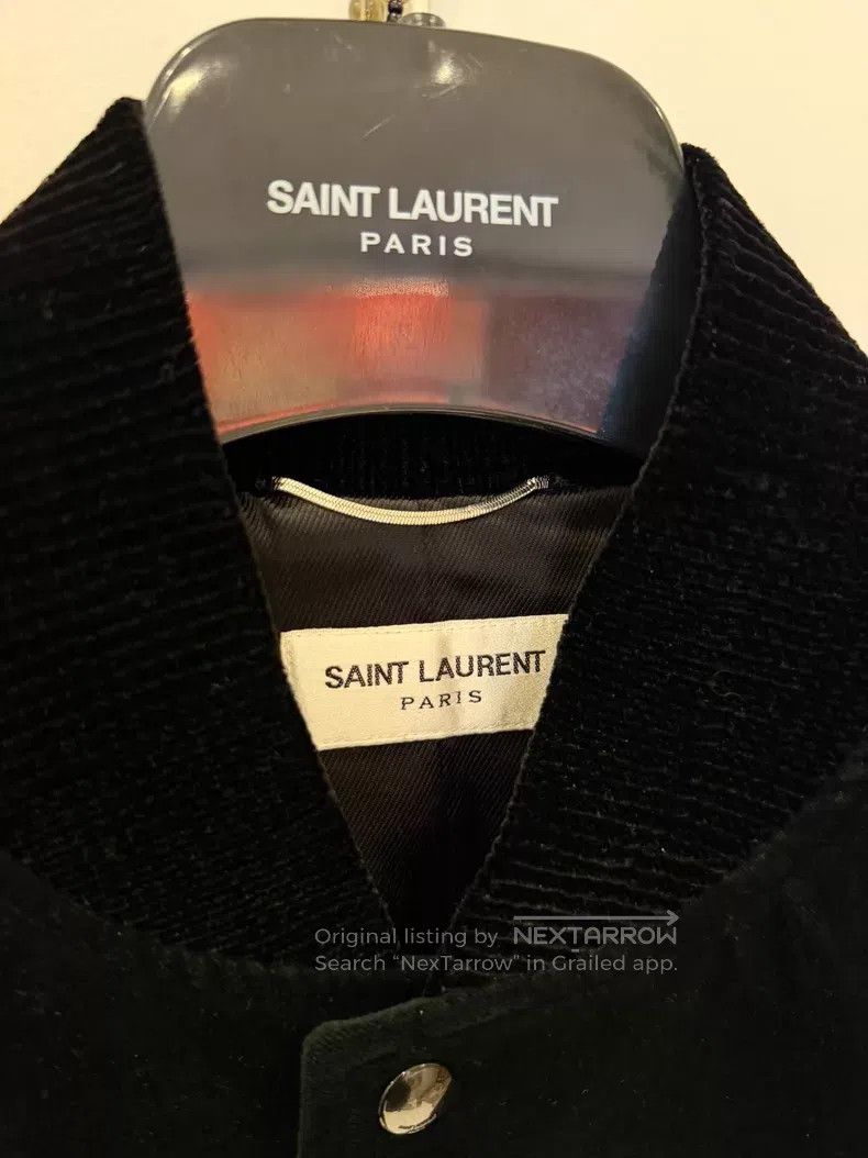Saint Laurent Paris Saint Laurent Paris Velvet baseball jacket i Size US L / EU 52-54 / 3 - 4 Thumbnail