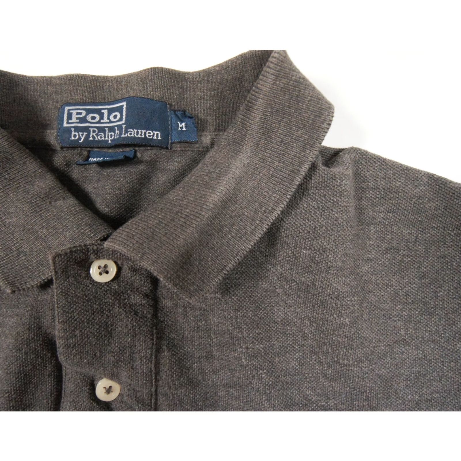 Polo Ralph Lauren VINTAGE Polo Ralph Lauren Shirt Mens Medium Gray Short Sleeve Collared Preppy Pony Logo Size US M / EU 48-50 / 2 - 4 Thumbnail
