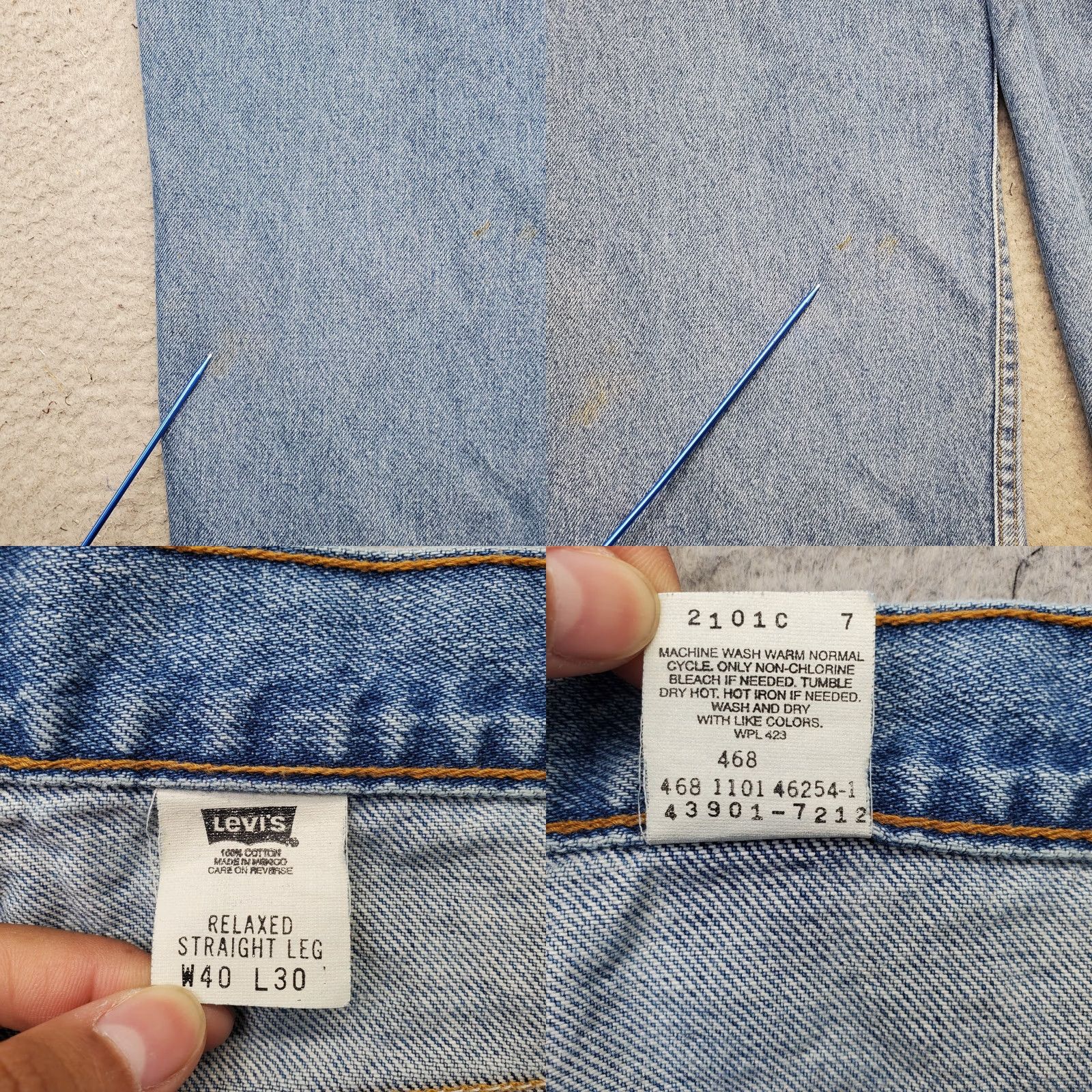 Levi's Levi’s 550 Jeans Mens 40x30 Blue Denim Medium Wash Relaxed Fit Straight Leg Jeans Mens blue denim medium wash relaxed fit straight leg 40 Mens Size 40 Size US 40 / EU 56 - 8 Thumbnail