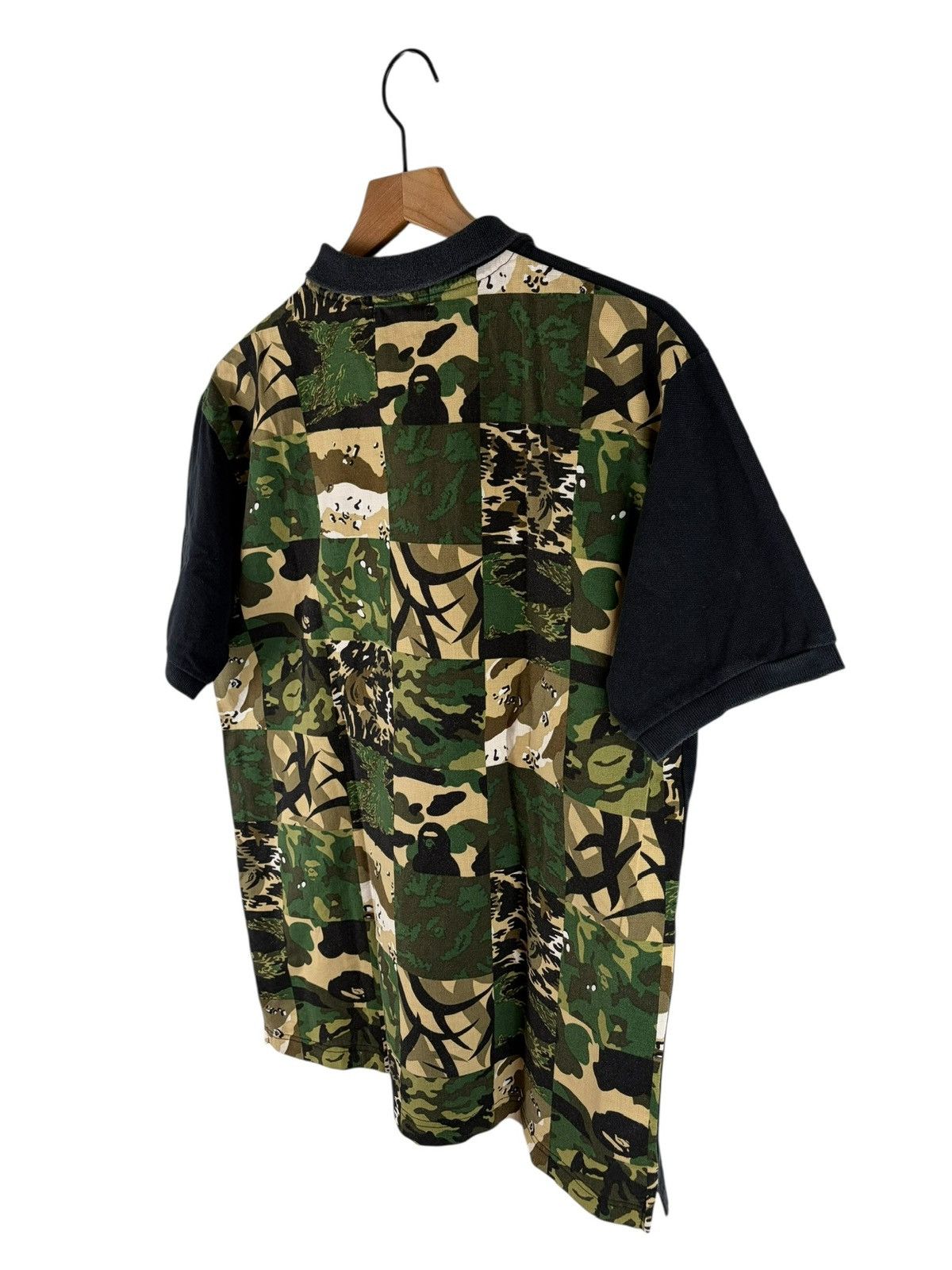 Bape Bape Multi Camo Back Print Polo Shirt Size US XL / EU 56 / 4 - 2 Thumbnail