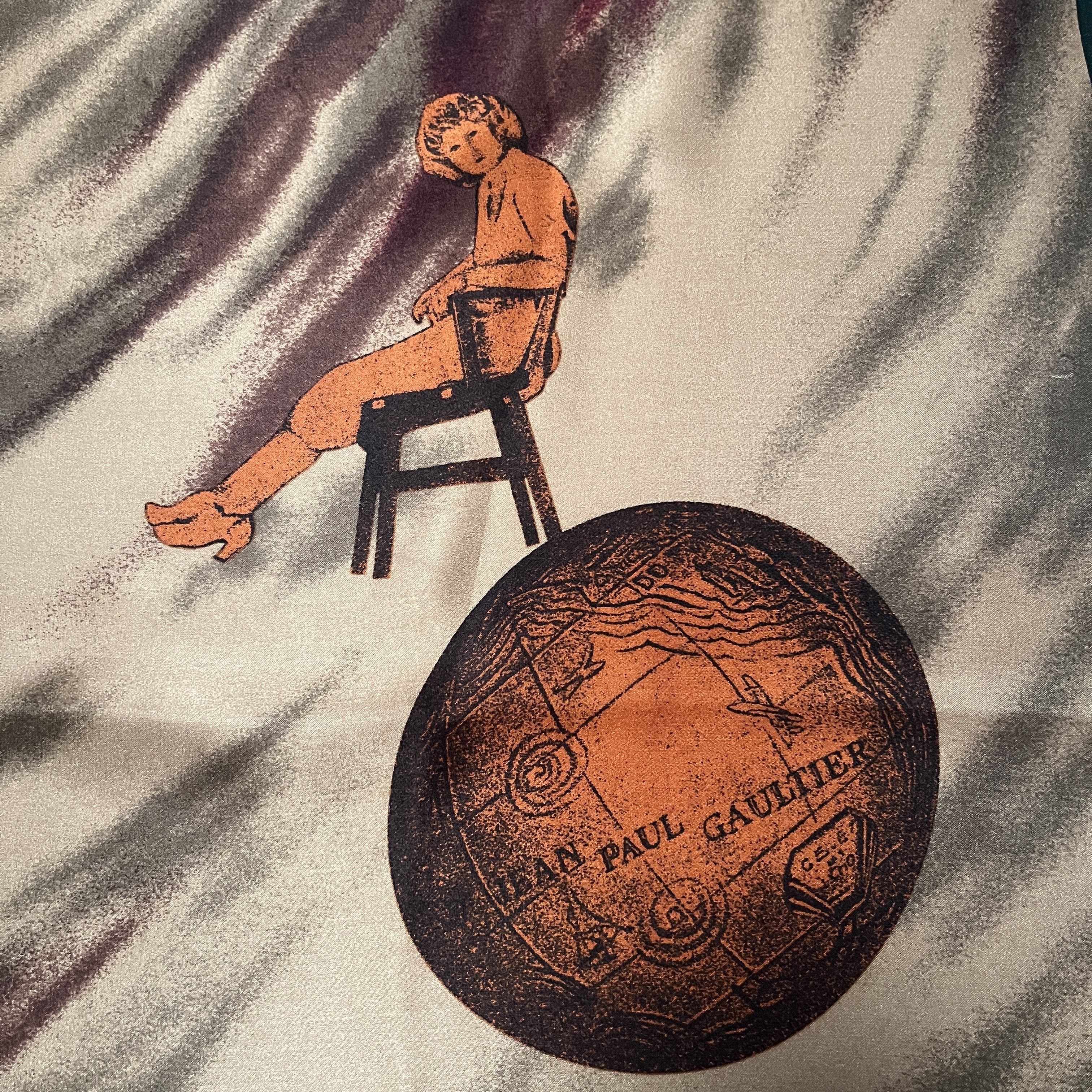 Jean Paul Gaultier Vintage Jean Paul Gaultier Art Print Silk Scarf Size ONE SIZE - 2 Thumbnail