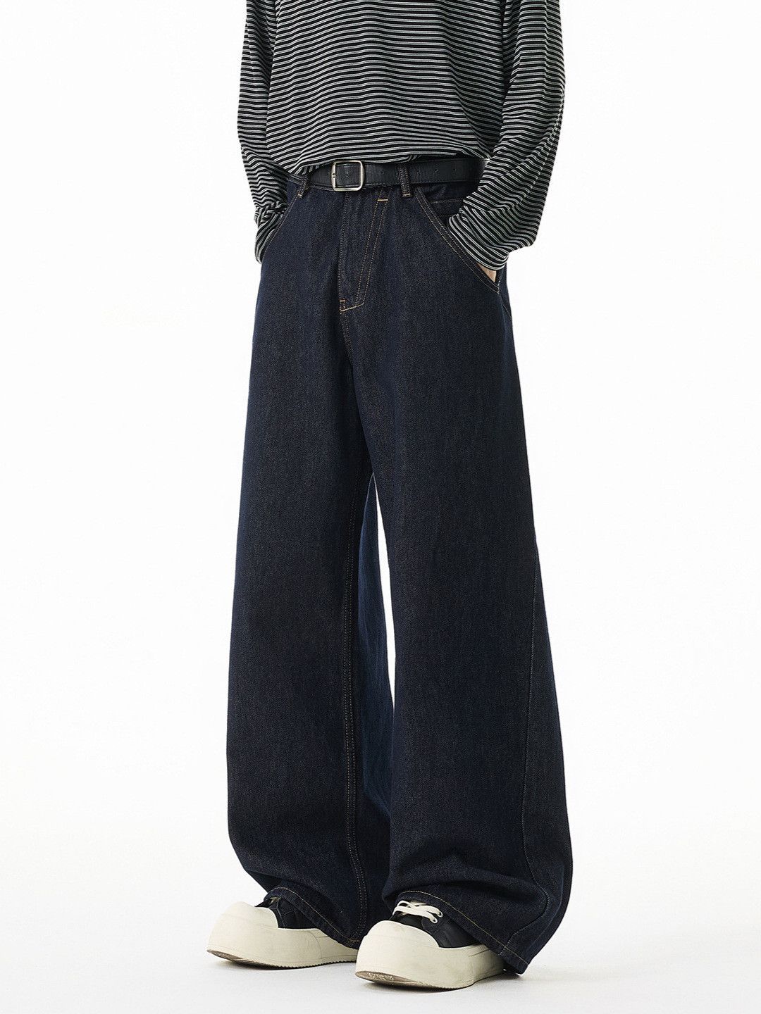 Vintage Men's American street retro cleanfit wide-leg loose jeans Size US 32 / EU 48 - 5 Thumbnail