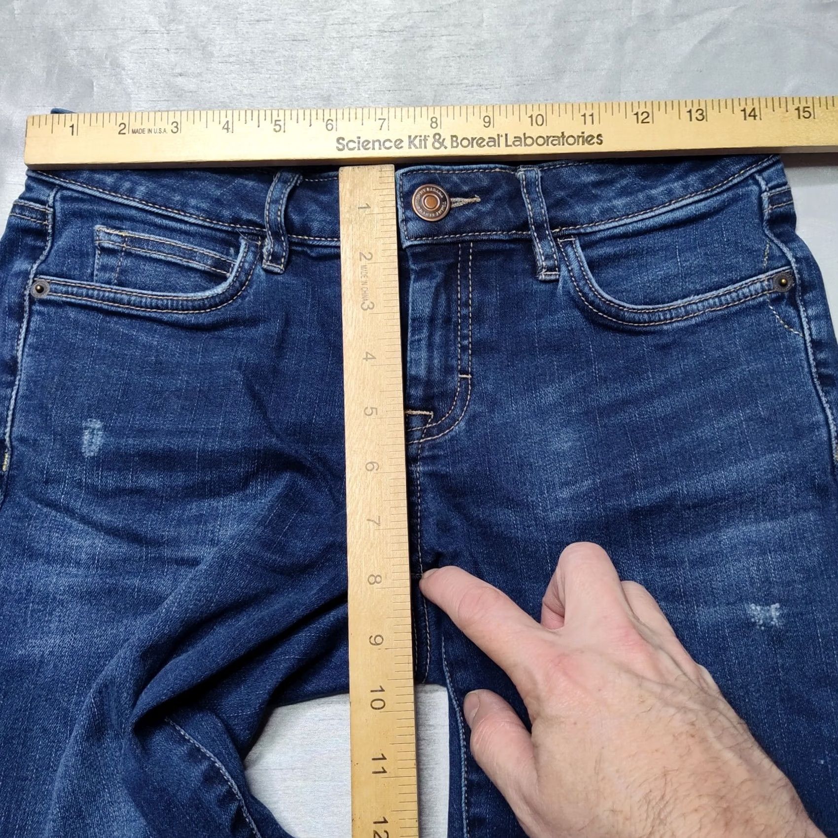 Tommy Bahama Tommy Bahama Women's Crop DK Coastal Wash Denim Jeans Skinny Cropped 27x24 Blue Cotton Blend 24 Inseam Womens Jeans Size 27" / US 4 / IT 40 - 5 Thumbnail