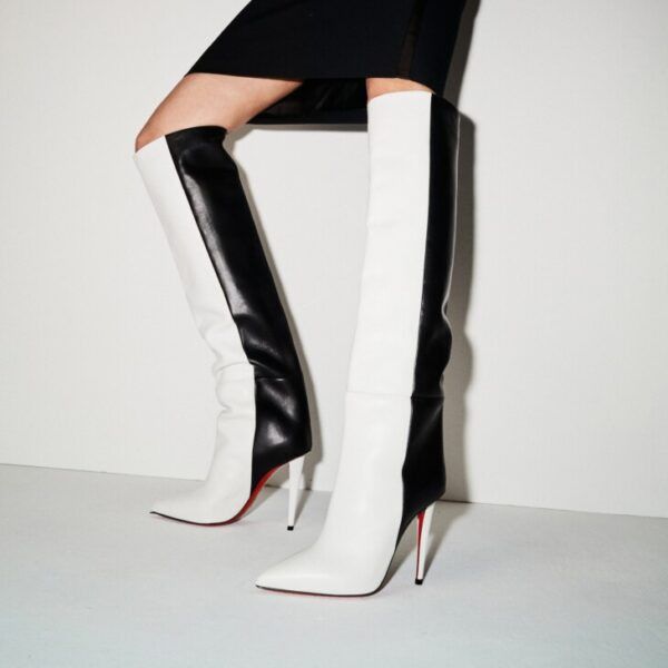 Christian Louboutin o1w1db10325 Boots in black and white Size US 9 / IT 39 - 4 Thumbnail