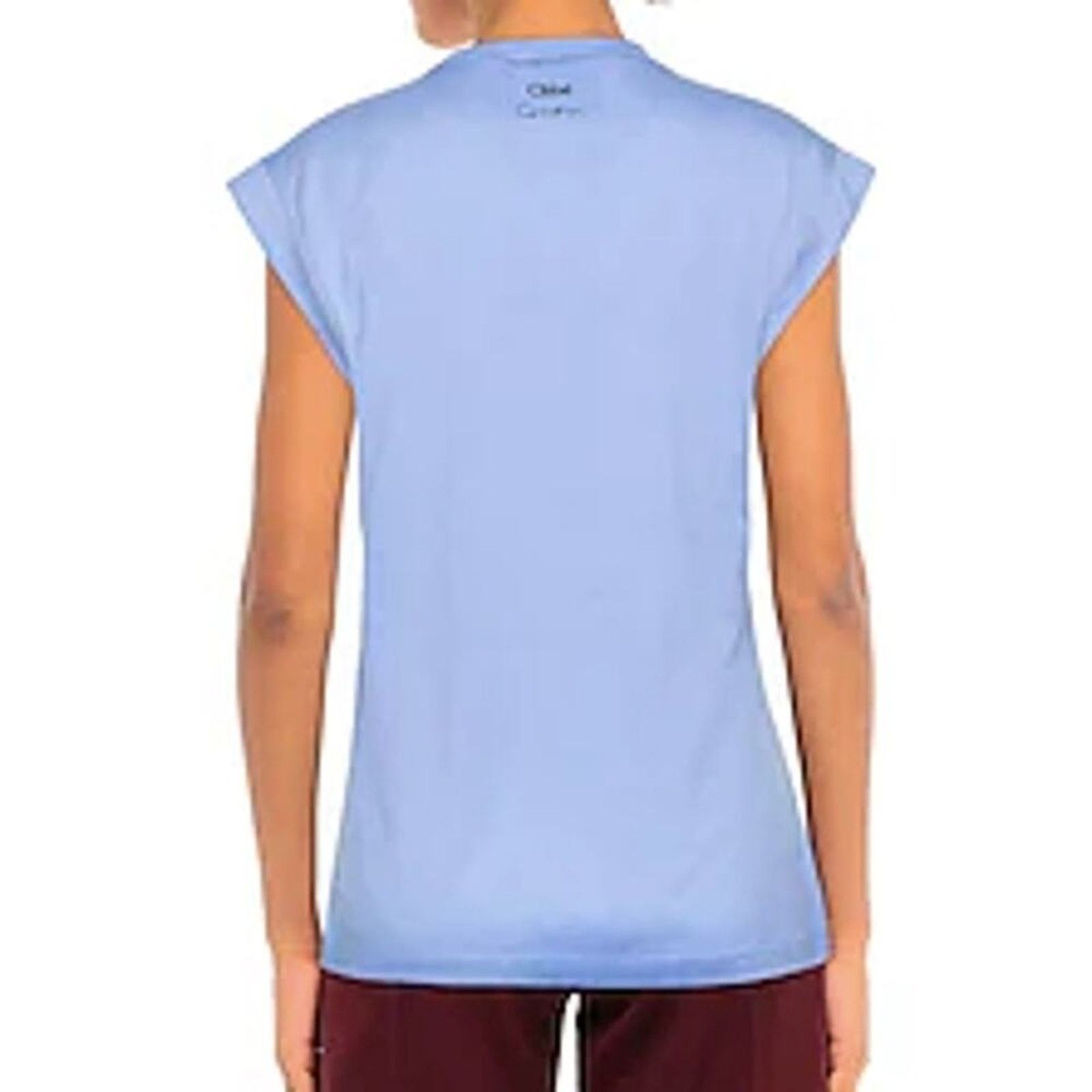 Chloe Corita Kent Graphic print Cotton jersey T shirt Tender Blue Size M / US 6-8 / IT 42-44 - 3 Thumbnail