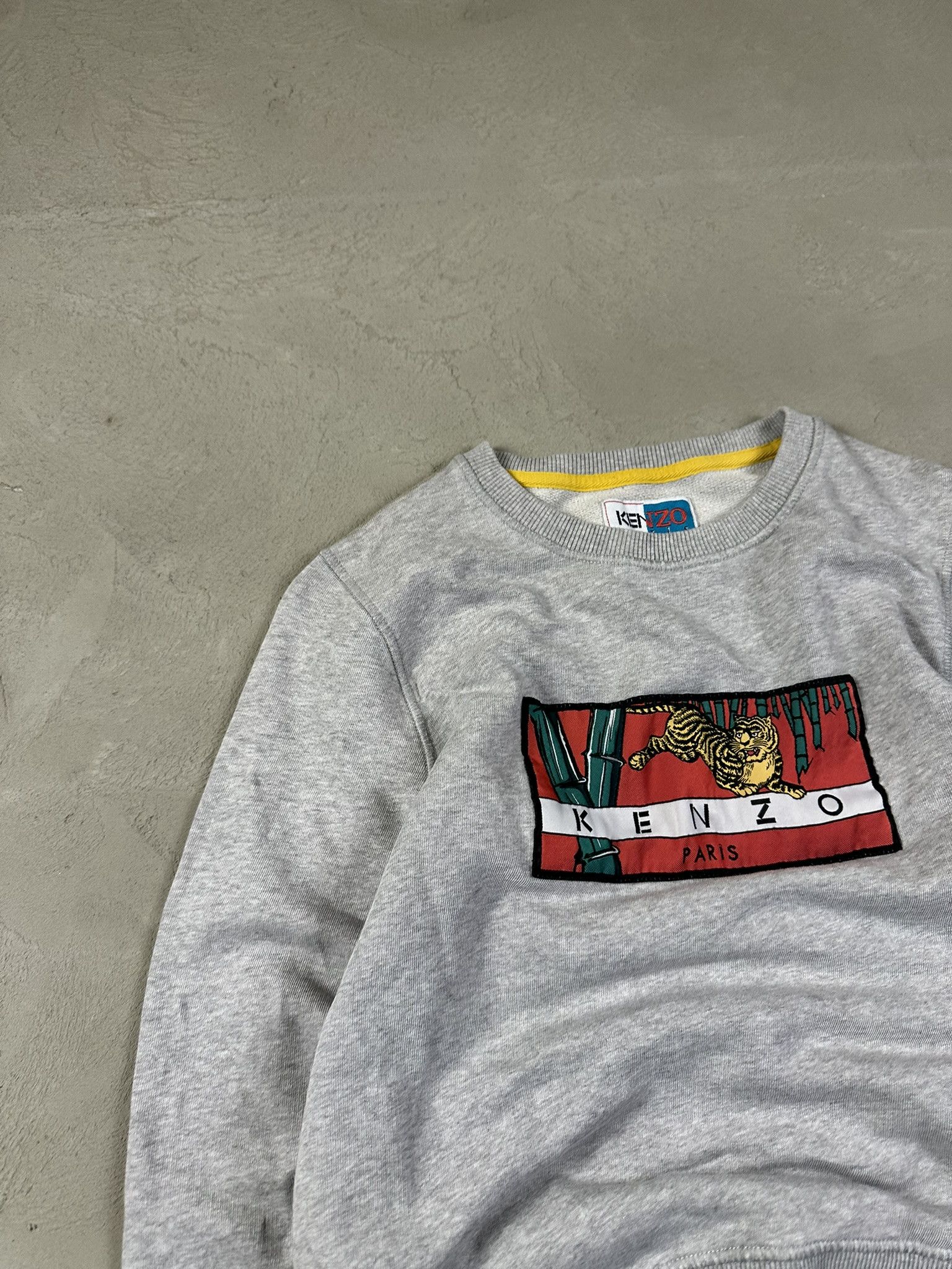 Designer × Kenzo × Vintage Vintage Kenzo Tiger Logo Spellout Boxy Crewneck Size XS / US 0-2 / IT 36-38 - 6 Thumbnail