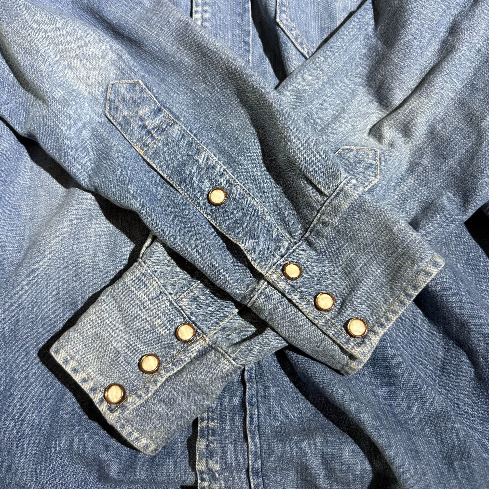 Levi's Vintage Clothing Levi's LVC Western Washed Denim Shirt Size US S / EU 44-46 / 1 - 7 Thumbnail