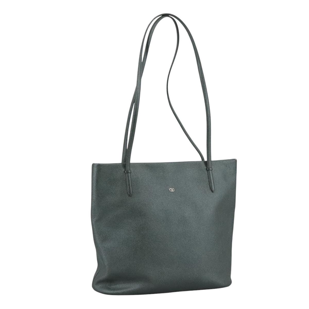 VALENTINO Tote Bag Leather Gray
