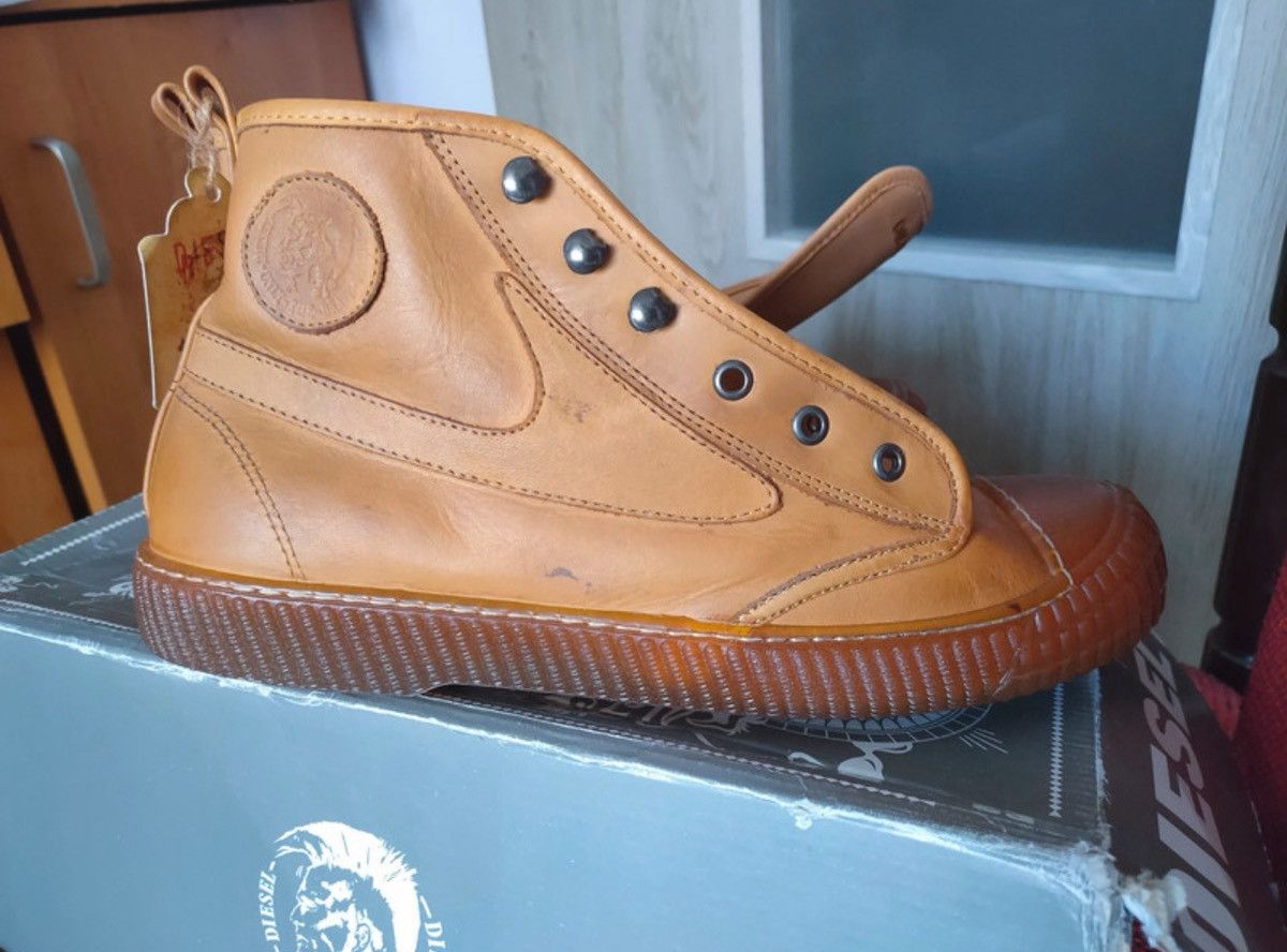 Diesel DIESEL DRAAGS94 LEATHER SNEAKERS MADE IN SPAIN Size US 10 / EU 43 - 18 Thumbnail