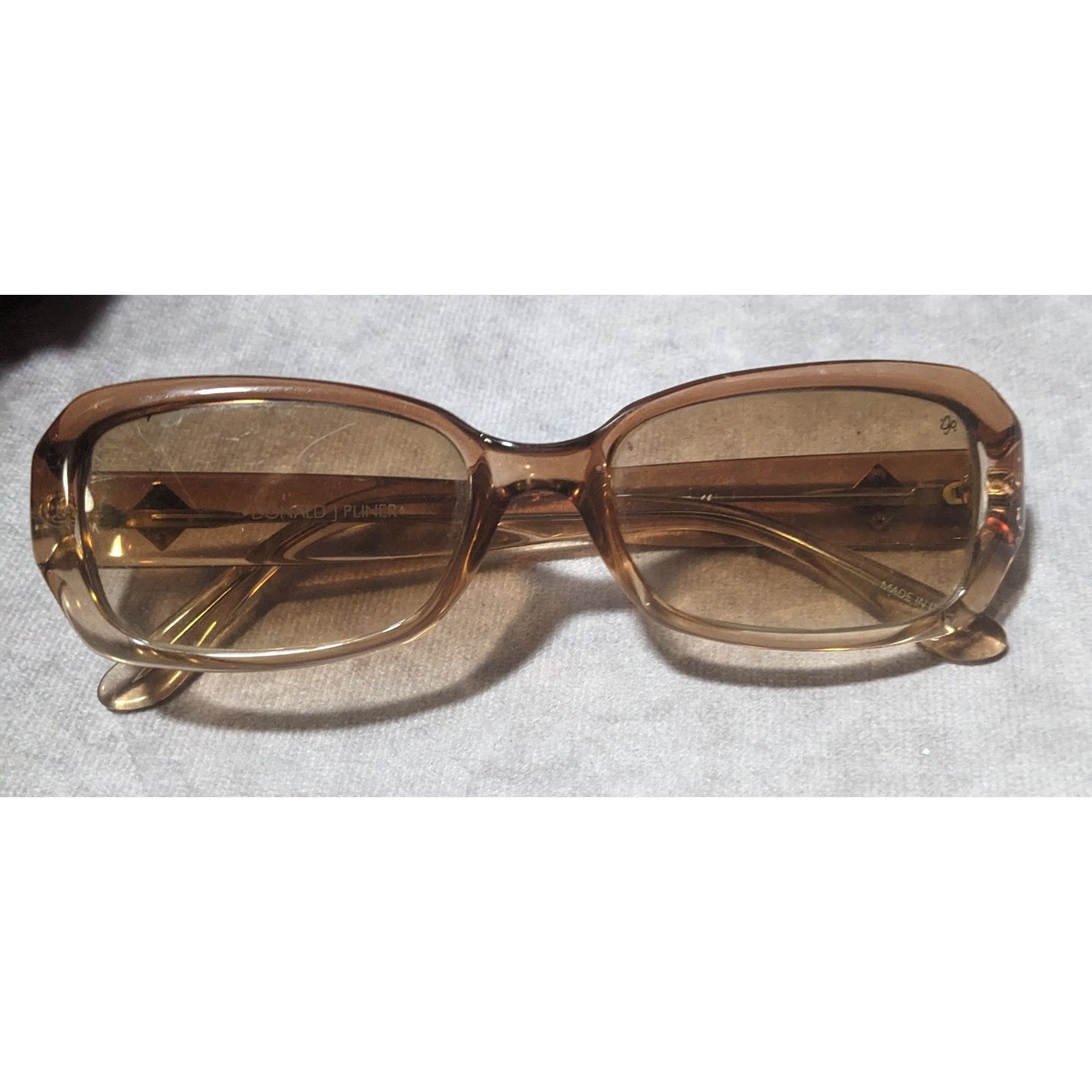Donald Pliner Vintage Donald J Pilner Translucent Sunglasses Size ONE SIZE - 4 Thumbnail