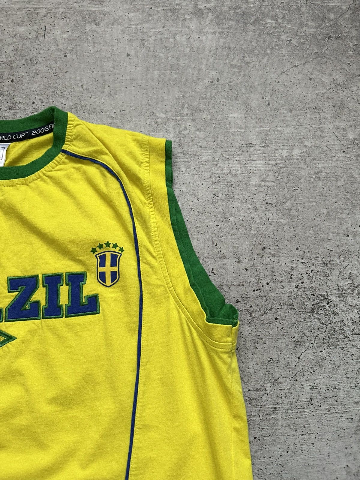 Vintage 2006 Brazil World Cup Vintage Y2K Tank Top Size US XXL / EU 58 / 5 - 2 Thumbnail