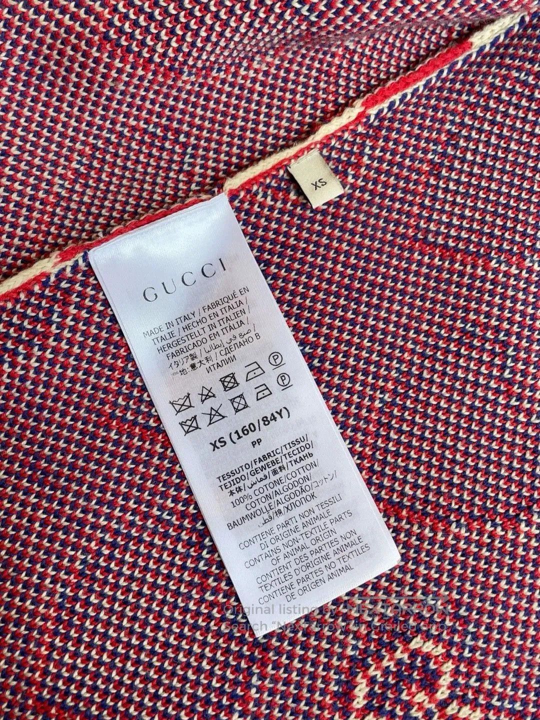 Gucci Gucci Heart Pattern Beige Knit Cardigan. Size XS / US 0-2 / IT 36-38 - 6 Thumbnail