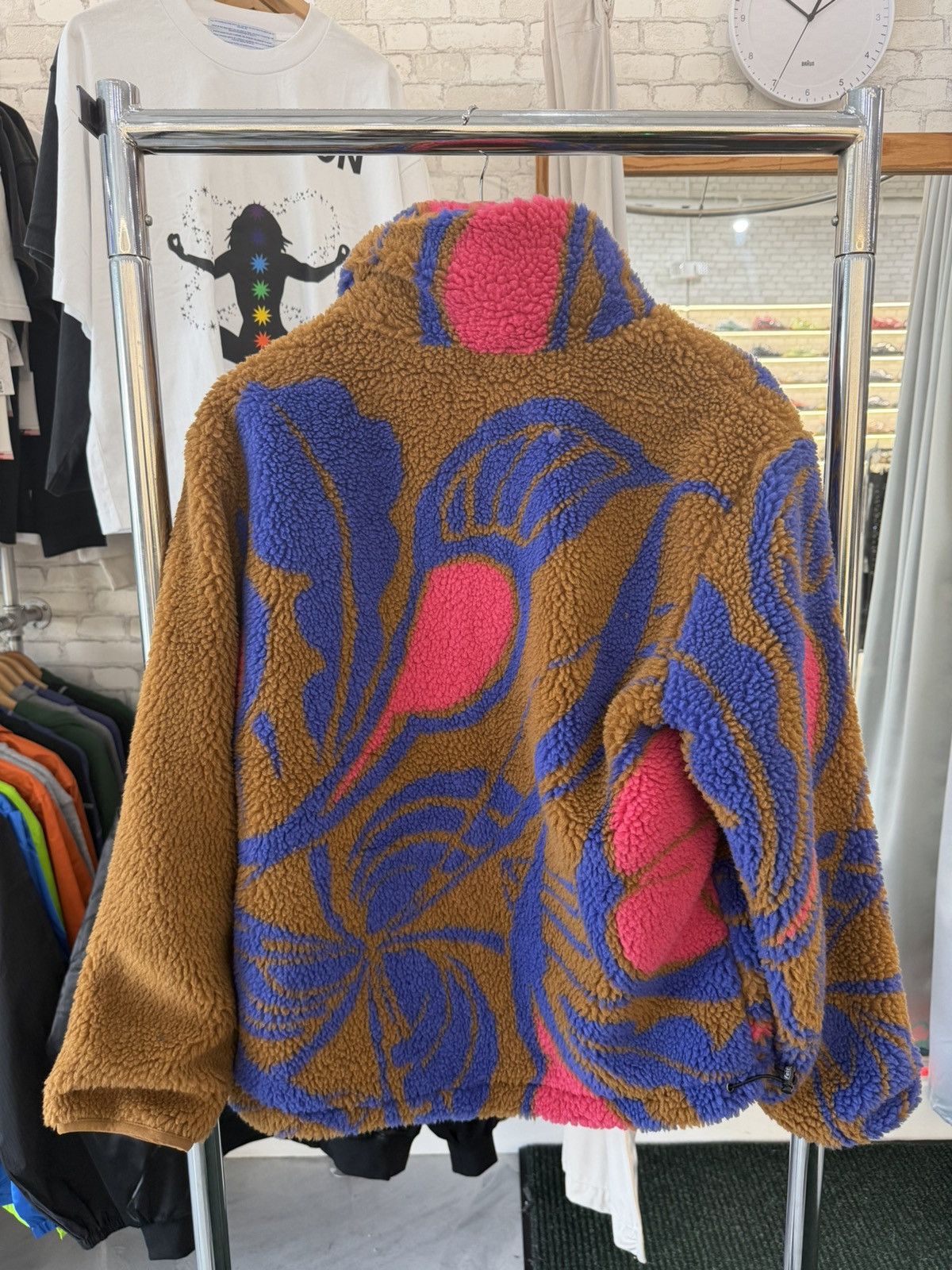 FELT FELT “Flower Cycle” Brown Sherpa Jacket Size US S / EU 44-46 / 1 - 2 Thumbnail