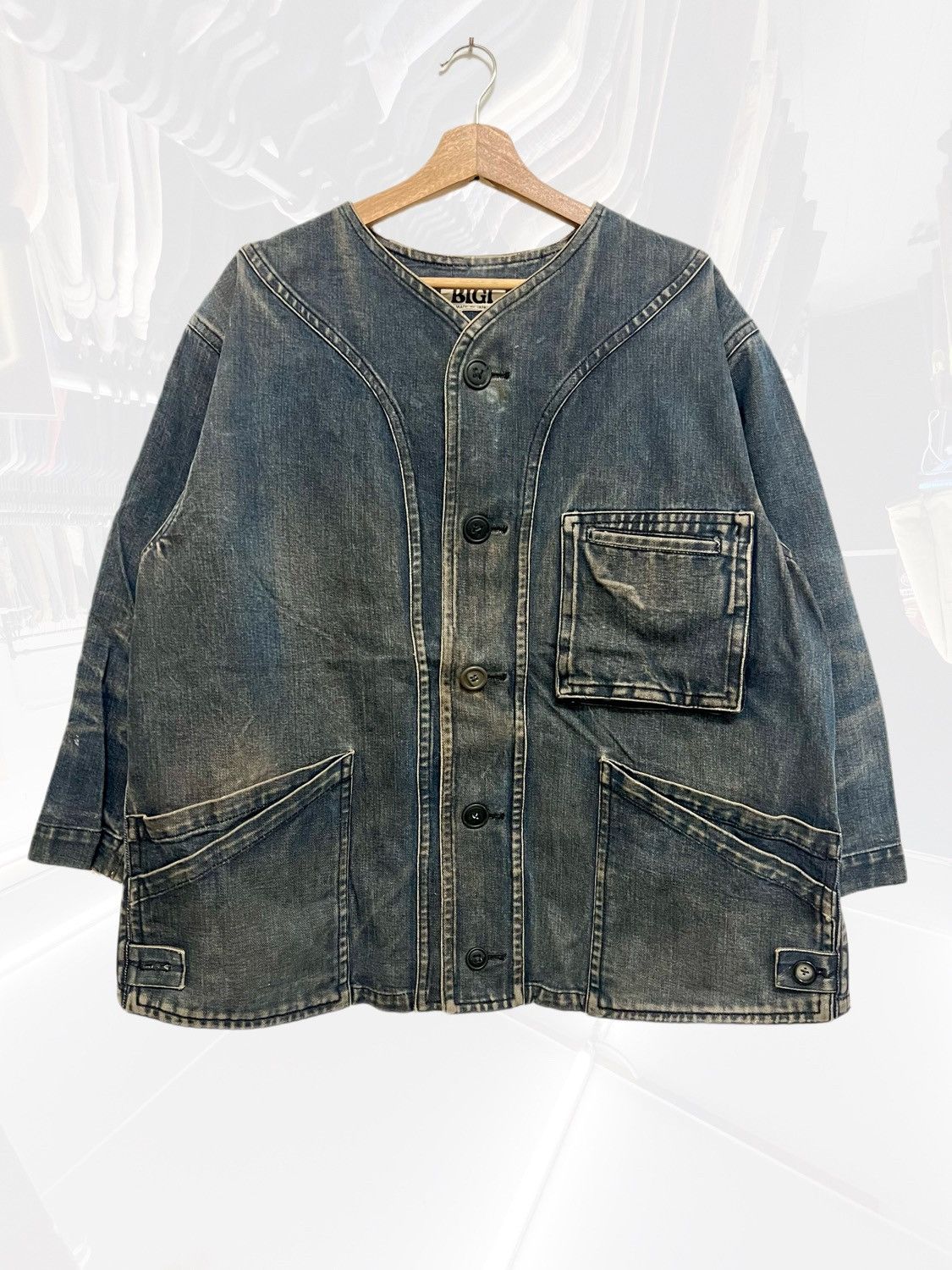 BIGI × Vintage × yoshie inaba VINTAGE 80s BIGI DENIM GOVERNOR JACKET Size US L / EU 52-54 / 3 - 1 Thumbnail