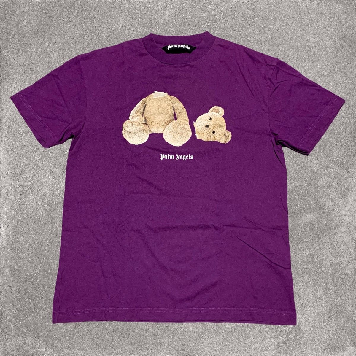 Palm Angels Palm Angels Large Classic Bear Purple Tee Size US L / EU 52-54 / 3 - 1 Thumbnail