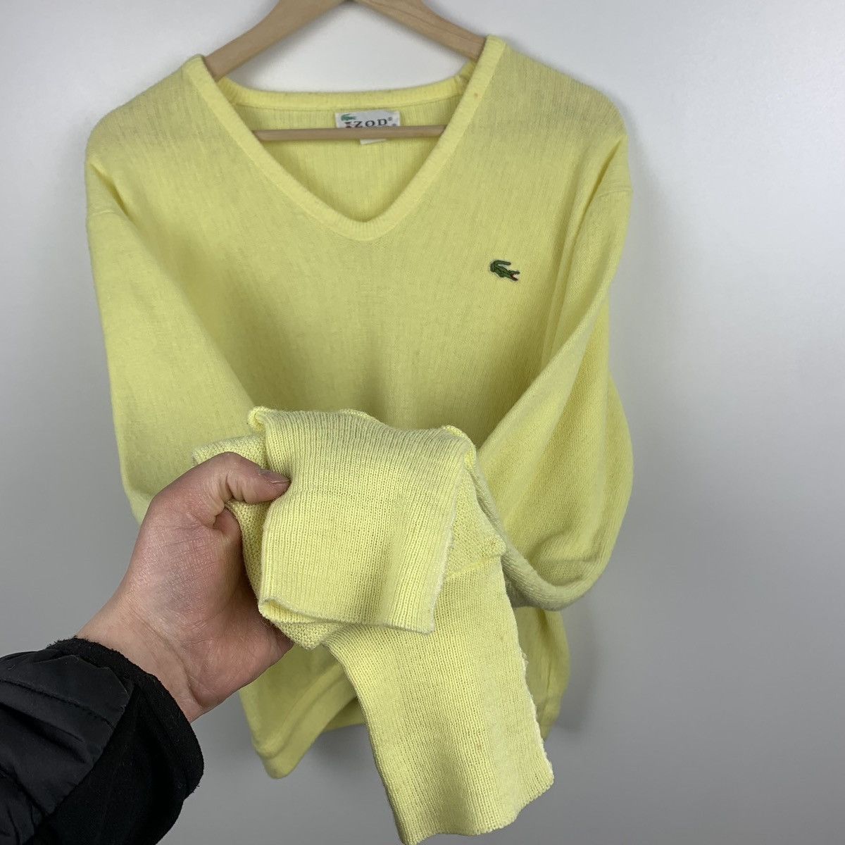 Lacoste Vintage Izod Lacoste Orlon Acrylic Sweater Size M Yellow Top Size US M / EU 48-50 / 2 - 3 Thumbnail