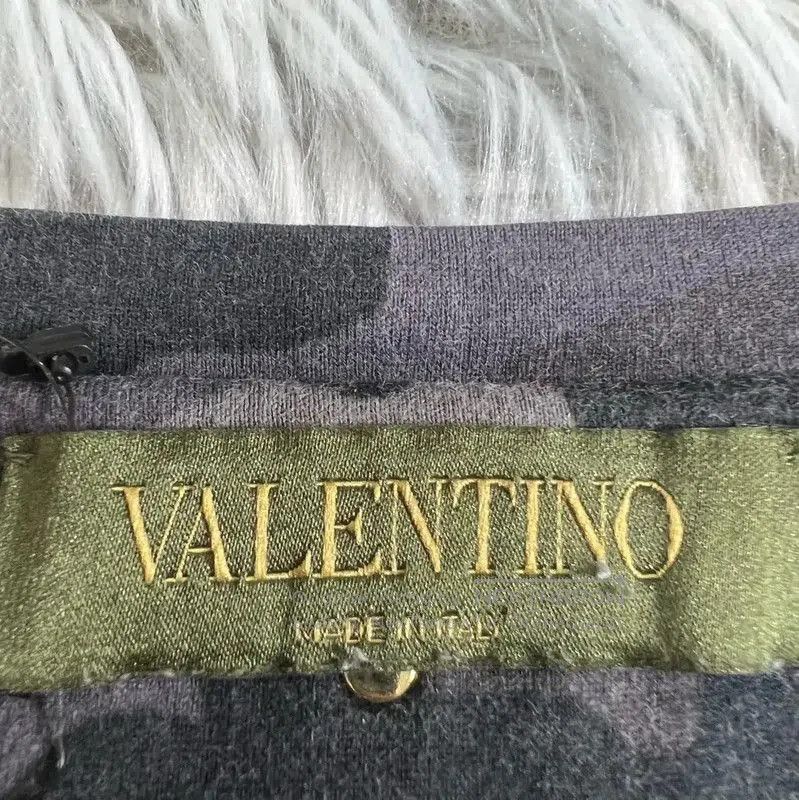 Valentino Valentino Gray Camo Cotton Men's T-Shirt . Size US L / EU 52-54 / 3 - 3 Thumbnail