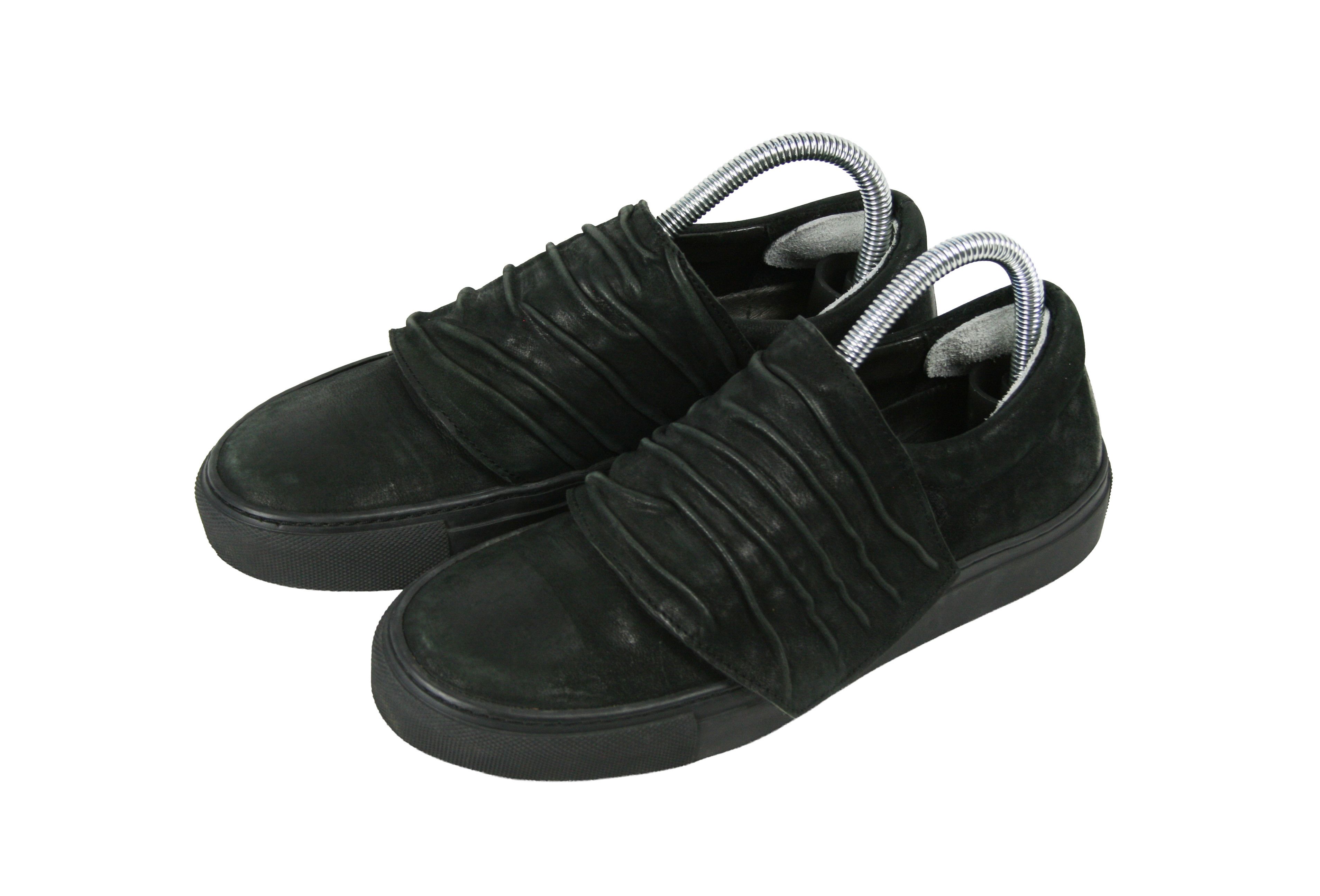 The Last Conspiracy Avant Garde Horse Leather Crinkle Straps Low Sneakers Size US 8 / IT 38 - 3 Thumbnail