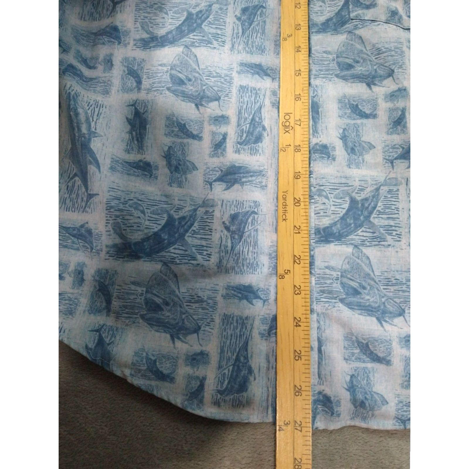 Vintage Huk Shirt Mens Small Blue Kona Stamped Short Sleeve Button Down Fishing Size US S / EU 44-46 / 1 - 3 Thumbnail