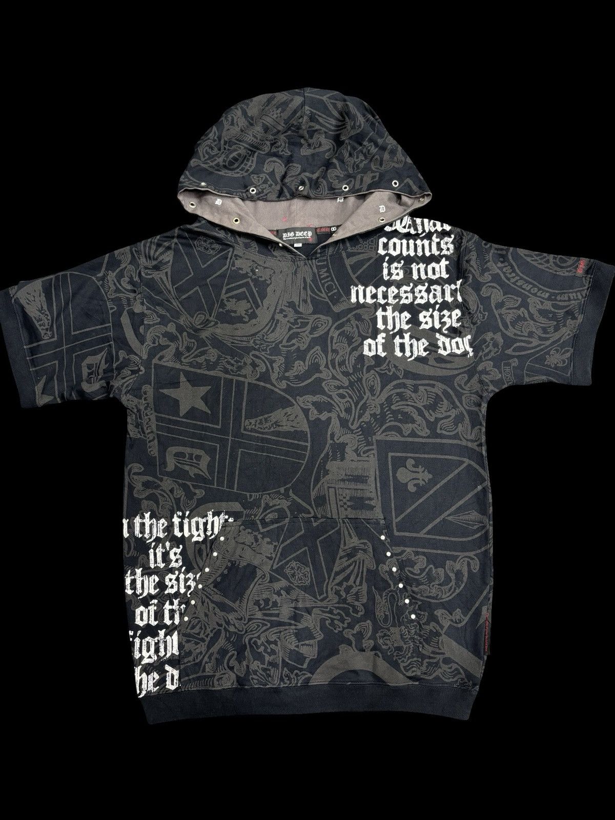 Seditionaries 💥Punk Style💥Rare Dig Deep Full Print Hoodie Shirt F594 Size US M / EU 48-50 / 2 - 1 Thumbnail