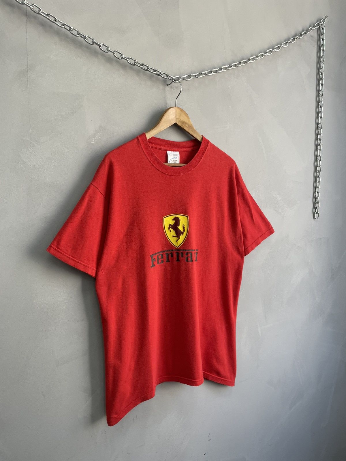 Ferrari Ferarri Logo T-shirt Red Oversize shirt Racing Style Size US L / EU 52-54 / 3 - 2 Thumbnail
